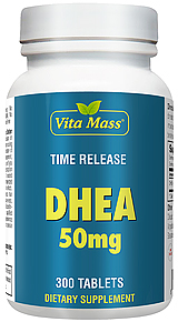 DHEA 50 mg TR Time Release - 300 Comprimidos