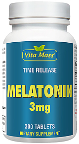 Melatonin 3 mg TR Time Release 300 Tablets