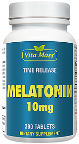 Melatonin 10 mg TR Time Release 300 Tablets