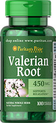 Valerian Root - Raíz de Valeriana 450 mg 100 Cápsulas